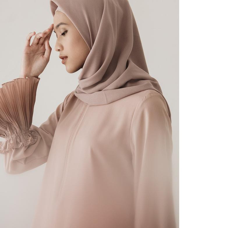 ☝ Dusty Mauve Agra by Aska Label - Hijab segi empat voal premium warna pink muda Ω
