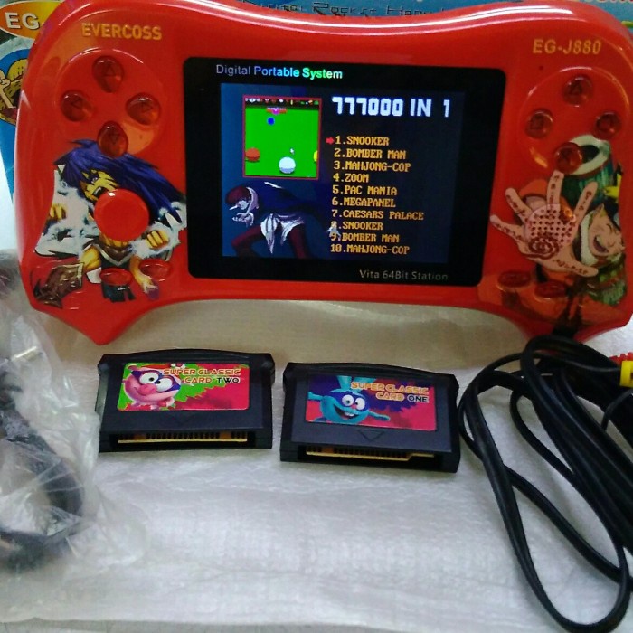 game boy evercoss Sega 64bit layar lebar dan gambar lebih jernih