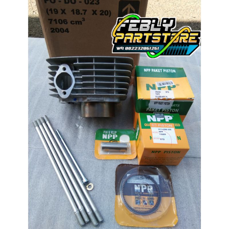 BLOCK HONDA TIGER SET PISTON NPP OV O BAUT SUNDUK TIGER BLOK TIGER ORI AHM KCJ TUSUK SATE PISTON NPP