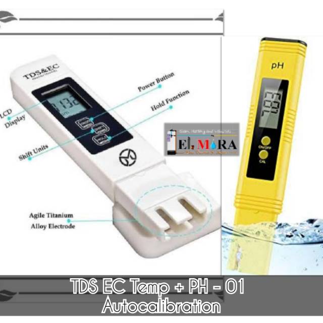 TDS EC PH meter auto calibration alat tes air lengkap