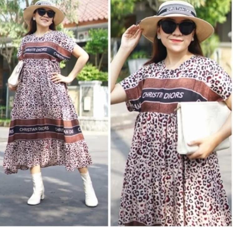 Siap Kirim.. Dress Cristian dior jumbo/daster viral jumbo