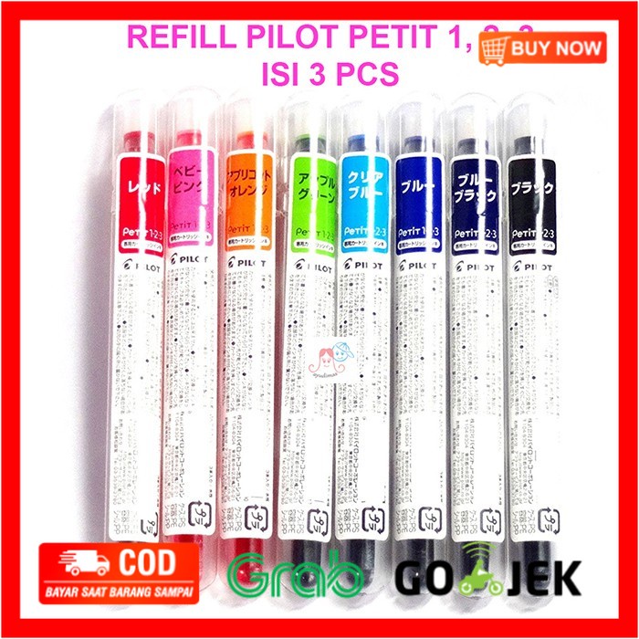

(BISA COD) Pilot Petit Pen Refill Cartridge / Mini pena / brush / spidol - pink