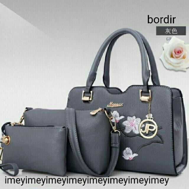 Tas Kahiyang 3in1 Handbag Tas Wanita Cantik Besar (2tas muat 1kg) dibrodir