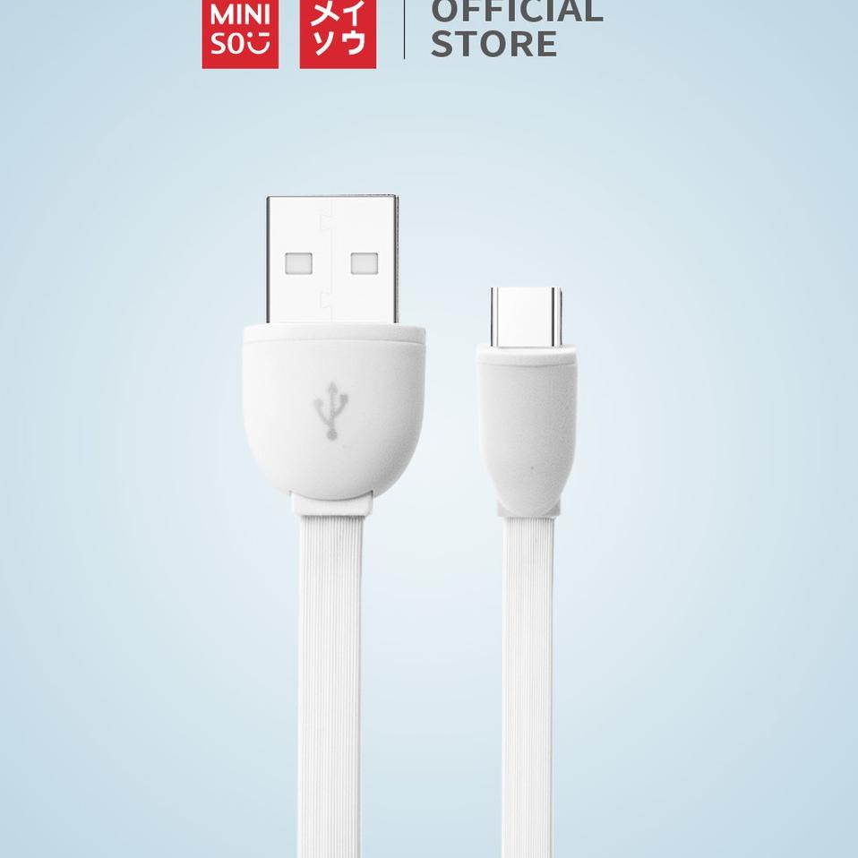 Diskon YLJGS MINISO Official Tipe-C Kabel Data Charger Kabel Micro Original 1m 2.1A 86