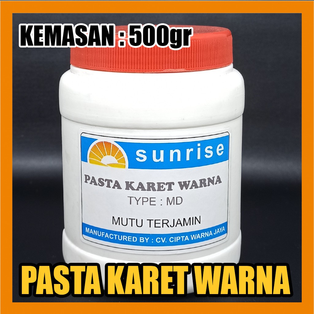 

Tinta Pasta Sablon Kaos Rubber Warna Sunrise 500g
