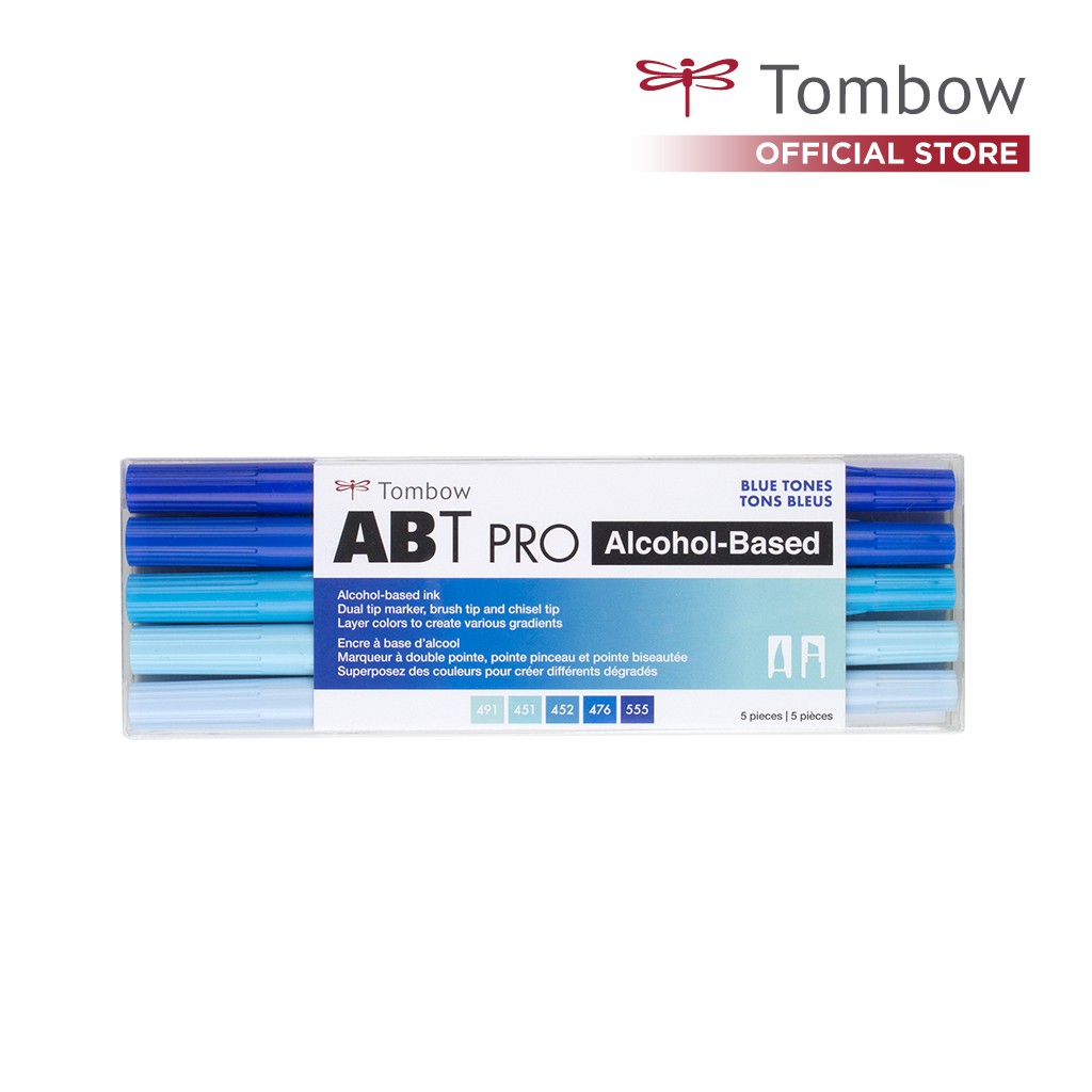

Tombow Dual Brush ABT PRO Blue Blends, 5pcs