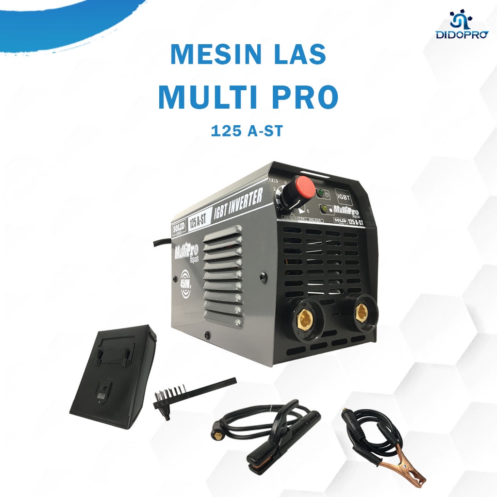 MULTIPRO SOLID 125 A-ST Mesin Travo Las Listrik Inverter 450 Watt / Mesin Las 450 Watt - Trafo Las Listrik - Inverter Las IZUMI MO 120