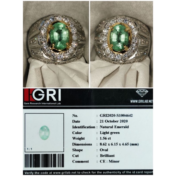 natural emerald beryl minor