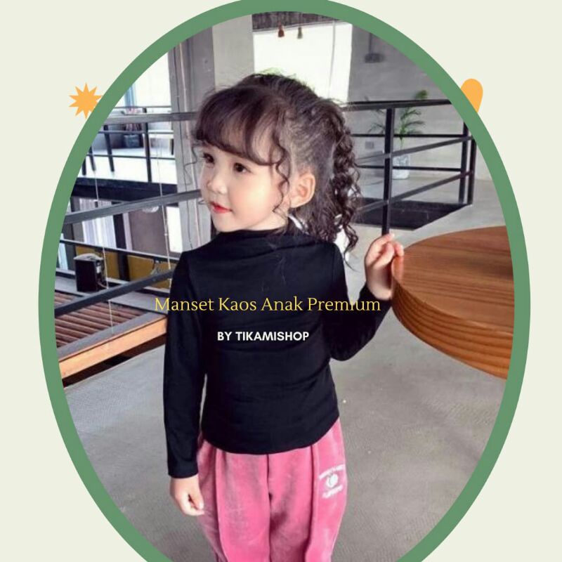 Manset Anak Perempuan Umur 3~10 Tahun | Manset Baju Anak Perempuan | Manset Anak Anak | Kaos Anak | 