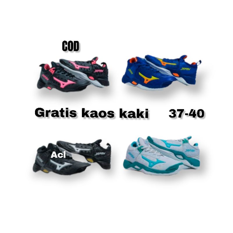 Sepatu Volly Wanita Mizuno Wave Momentum Ukuran 37 41 Sepatu Voli Cewek New Arrival Spatu Voly Ball 