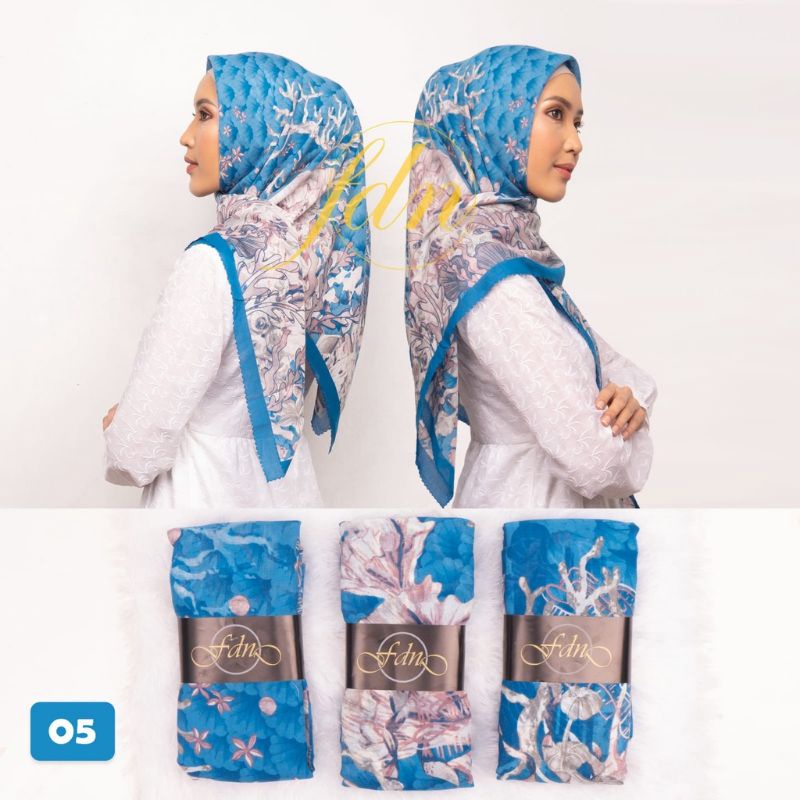 Medan Termurah/Hijab square/hijab flower/hijab segi empat