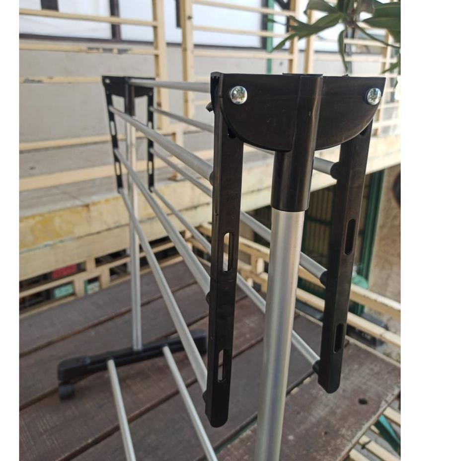 Harga Murah.. Jemuran Handuk Portable [Dengan Kaki Roda]