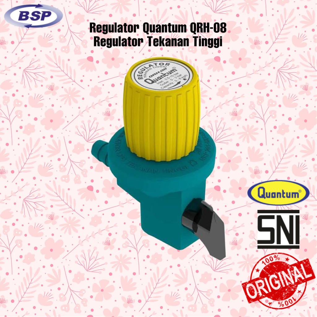 Regulator Gas Tekanan Tinggi Quantum Non Meter QRH-08 / QRH08 / Regulator Quantum High Pressure