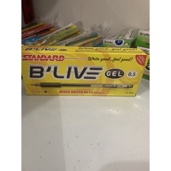 

Pulpen standard Blive 0,5 hitam - Ateka