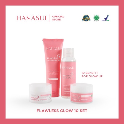 Hanasui Flawless Glow 10 &amp; Hanasui Acne Treatment Paket