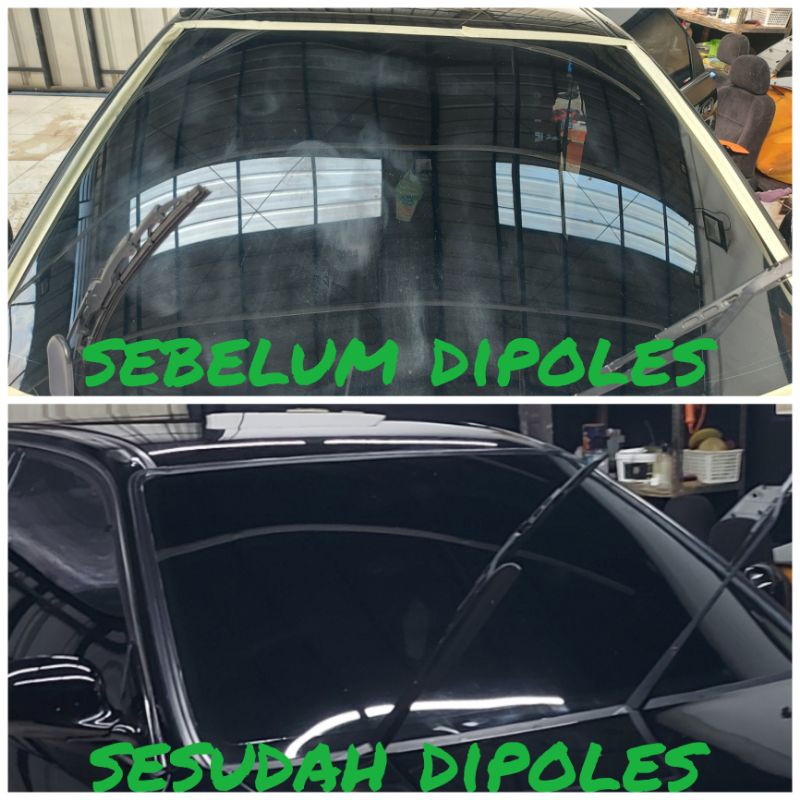 poles kaca mobil buram karna cairan kimia / obat jamur