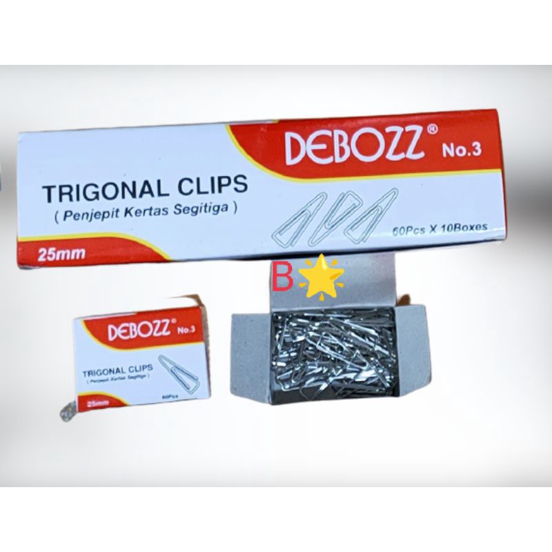 

PENJEPIT KERTAS/Trigonal Clip no.3 Debozz