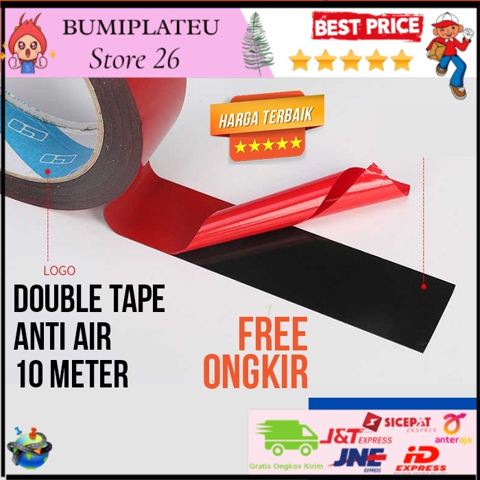 

DOUBLETIP ANTI AIR 10 METER SERBAGUNA TEMPEL TAPE KAYU BESI PLASTIK 3M DOBEL TIP DOBELTIP PEREKAT 10
