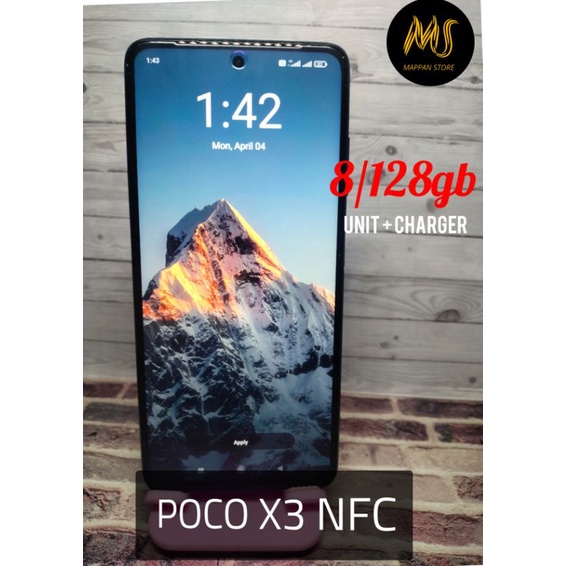 Xiaomi Poco X3 nfc ram 8/128gb second bekas