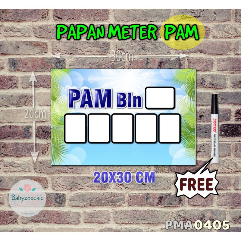 

Zoe Papan Meter Listrik PLN PAM motif Unik - Tropical 05