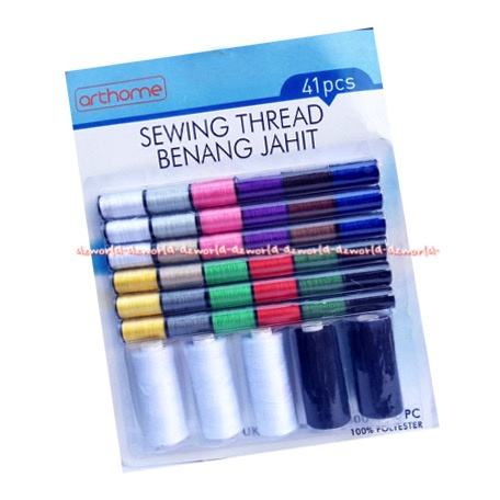 Arthome Sewing Thread Benang Jahit Set  41pcs Aneka Warna Benang Lengkap Warna Warni Art Home