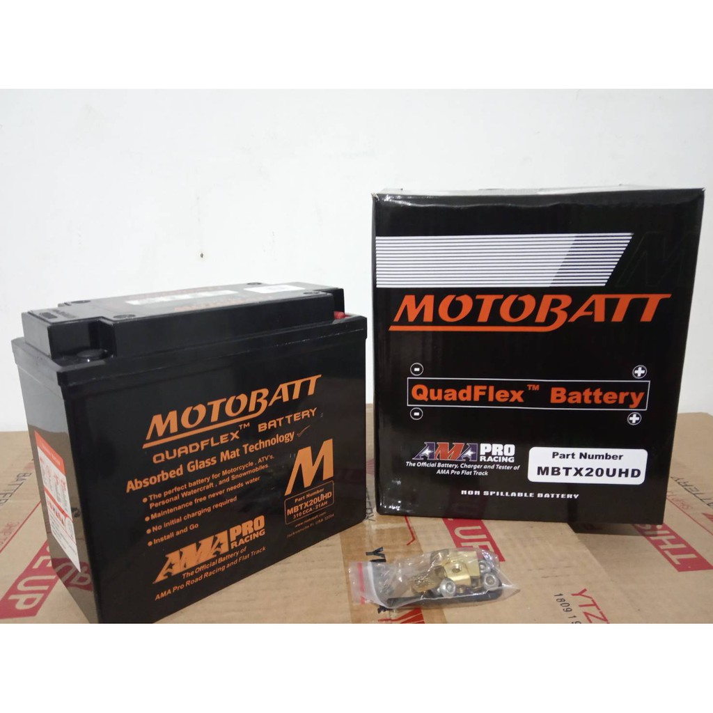 Aki Motor Honda Goldwing 1800 MBTX20UHD Motobatt Quadflex