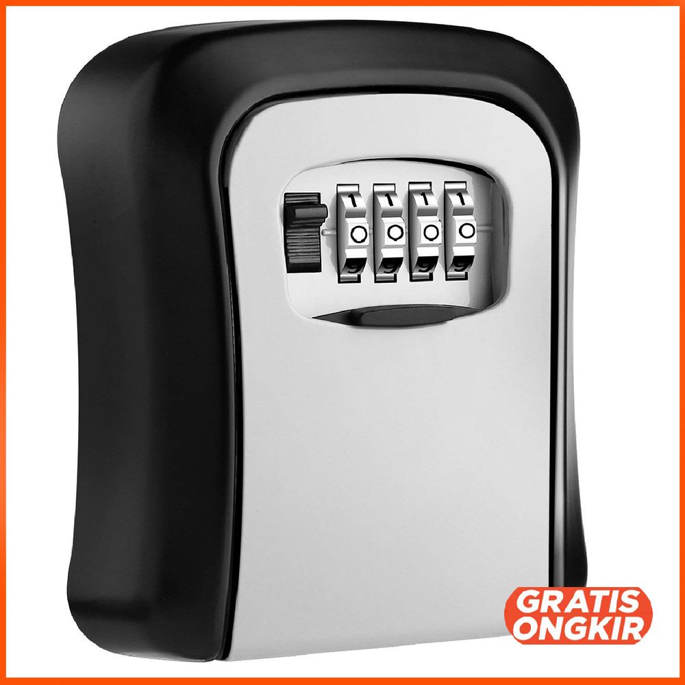 Kotak Brankas Safety Box Wall Mounted 4 Digit Password ML4