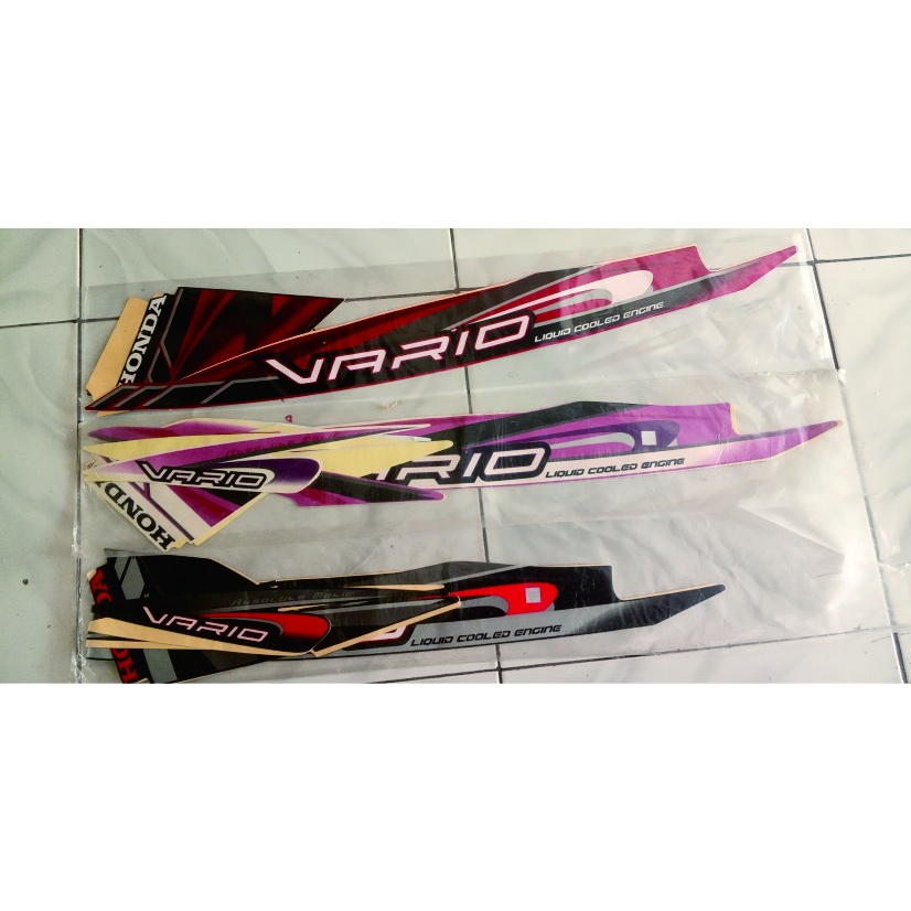 stiker striping motor honda vario 110 karbu 2009