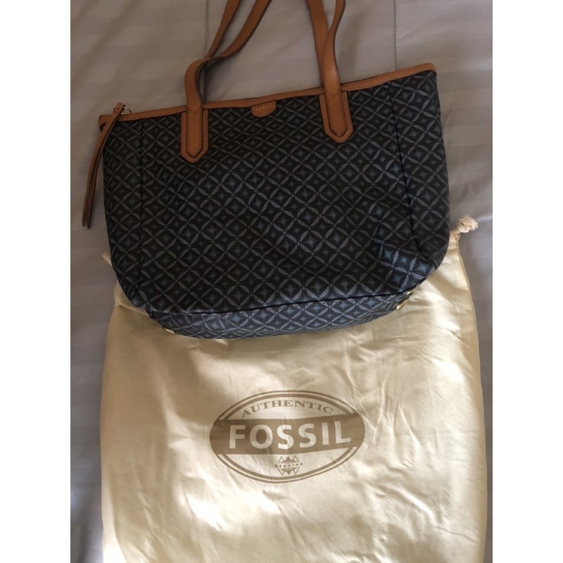 Fossil Sydney Shopper Blue Multi
