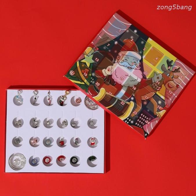 

INS ZONG CHRISTMAS COUNTDOWN ADVENT CALENDAR JEWELRY GIFT BOX DIY B DC452CD3