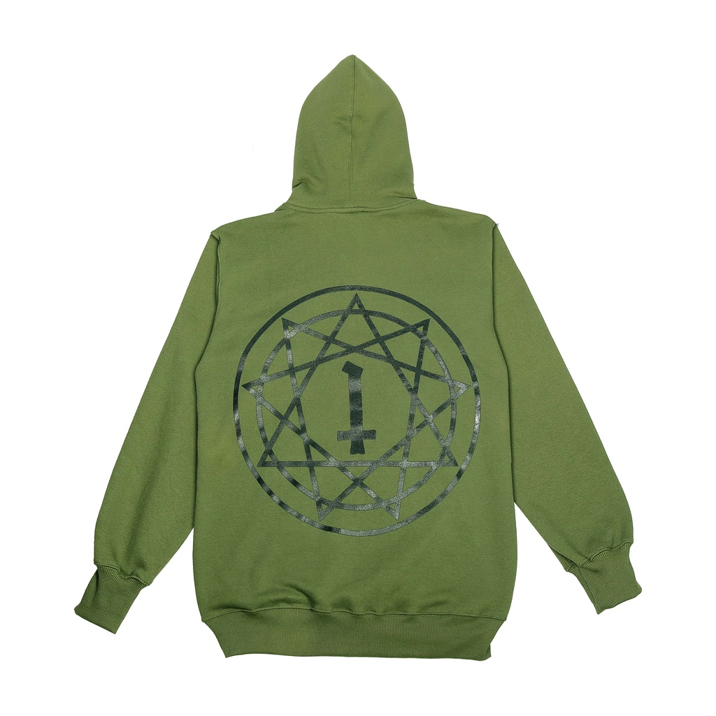 Heretic - Pullover Hoodie - Green Pentagram