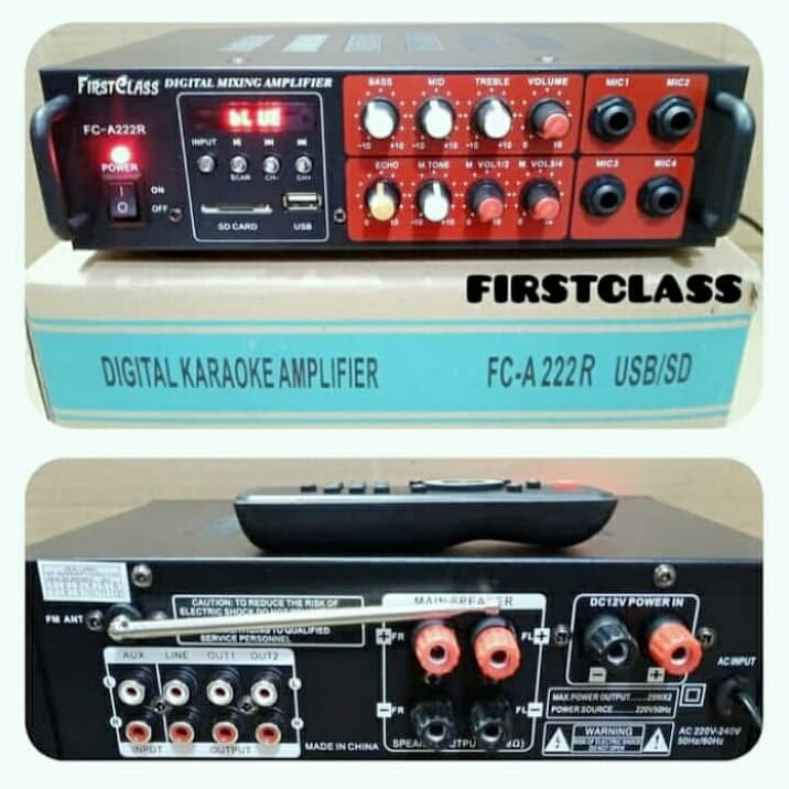 Ampli karaoke FIRSTCLASS FC A222R