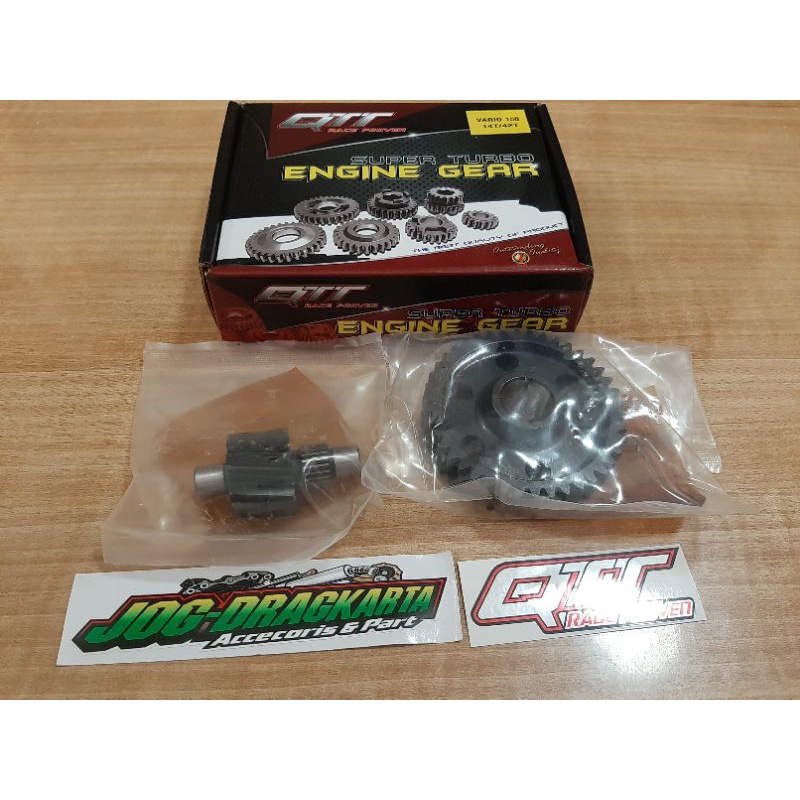 GEAR RASIO VARIO 125 150 PCX 150 CBU 14 42 QTT RACING ORIGINAL