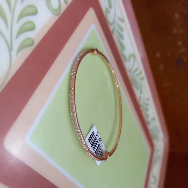 gelang bulat oval mata putih full ubs375