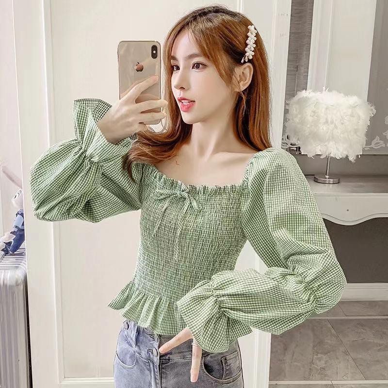 [COD] LB - Crop top sabrina kekinian / Baju fashion import style sabrina / Crop Top D047