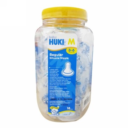 [DOT BULAT] Huki Dot Silicone Nipple Regular - Dot Botol Susu Bayi