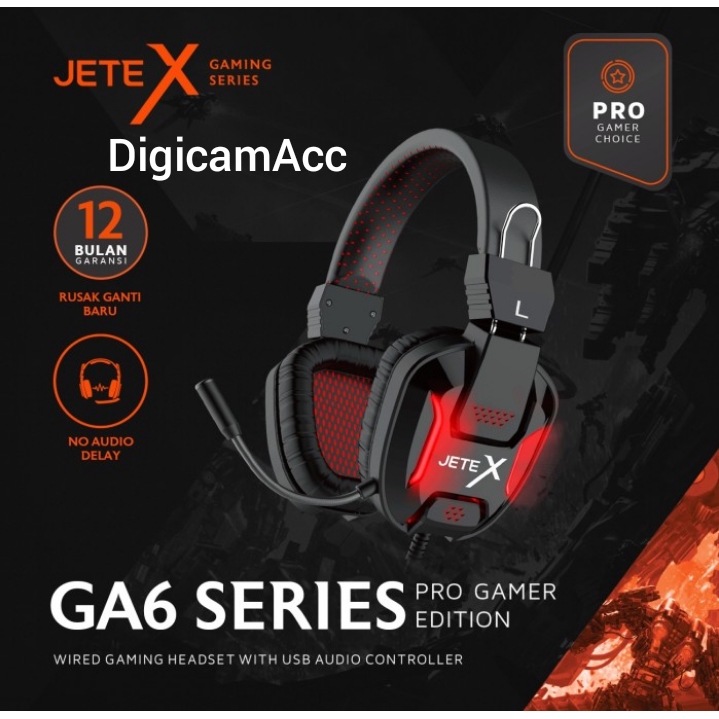 HEADPHONE JETE GA6 GAMING SERIES