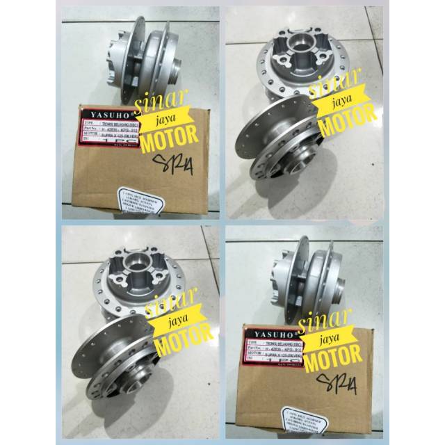 Tromol supra x 125 depan n belakang 1set