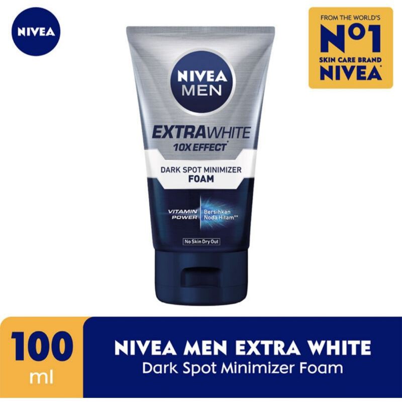 Nivea Men Extra Whitening Dark Spot Minimizer Facial Foam 100 ml