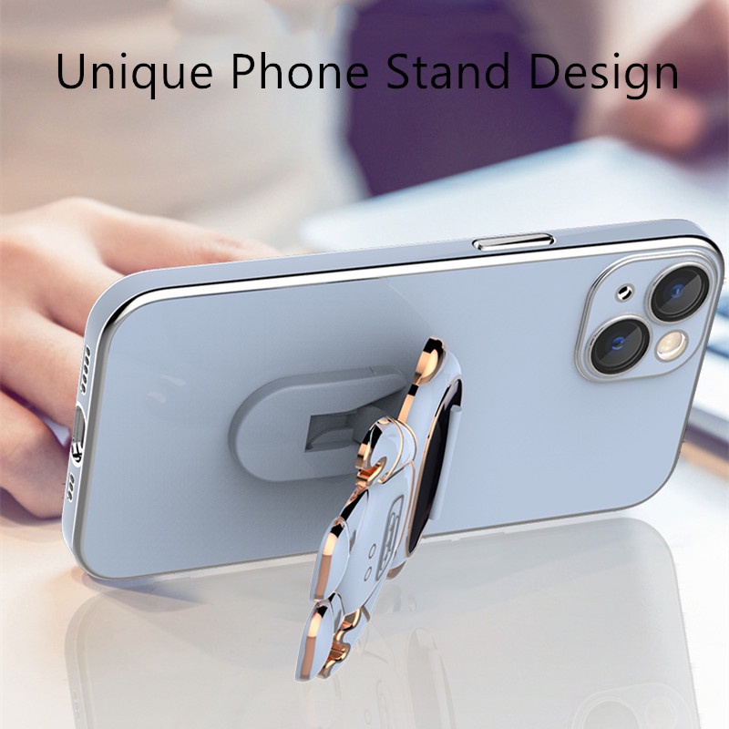 Casing iPhone 13 12 11 pro max 7 plus 8 plus x xs max xr 11 pro max 12 pro max 13 pro max Motif Astronot 3D Shockproof