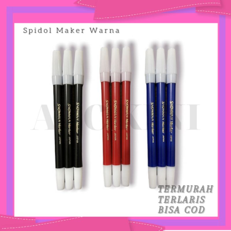 

Acckini - Spidol Maker Warna Merah Biru Snowman / Spidol Warna / Alat Mewarnai / Perlengkapan Sekolah / Alat Tulis / Termurah Terlaris Bisa COD