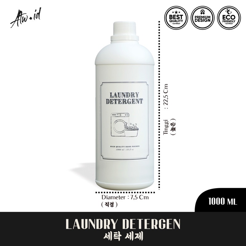 HIGHPIC1 - BOTOL REFILL DETERGENT SOFTENER CLEANER LAUNDRY ROOM FREE LABEL STICKER AESTHETIC MURAH
