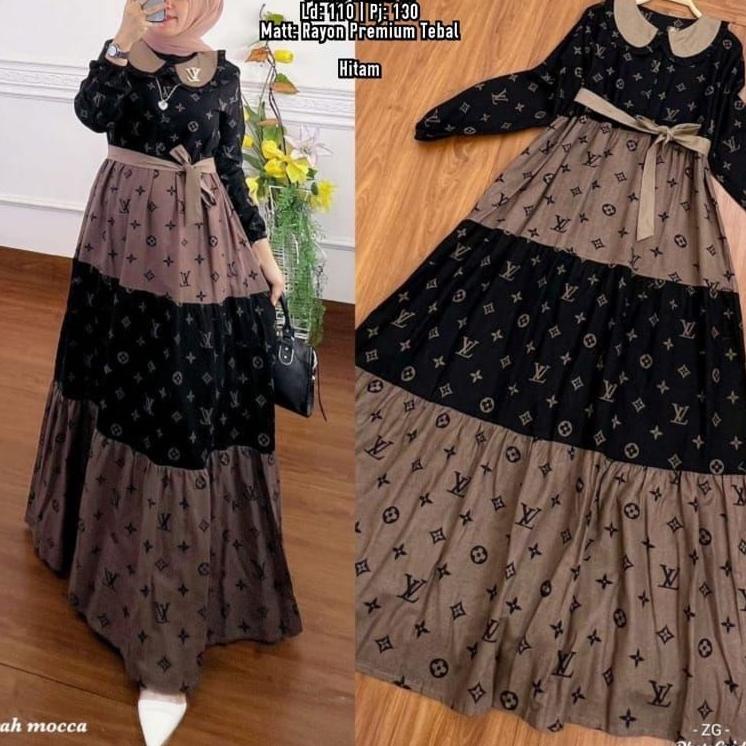 (TERBAIK) GAMIS VOXY KANCING FULL DEPAN/GAMIS VOXY DRESS VOXY TERBARU