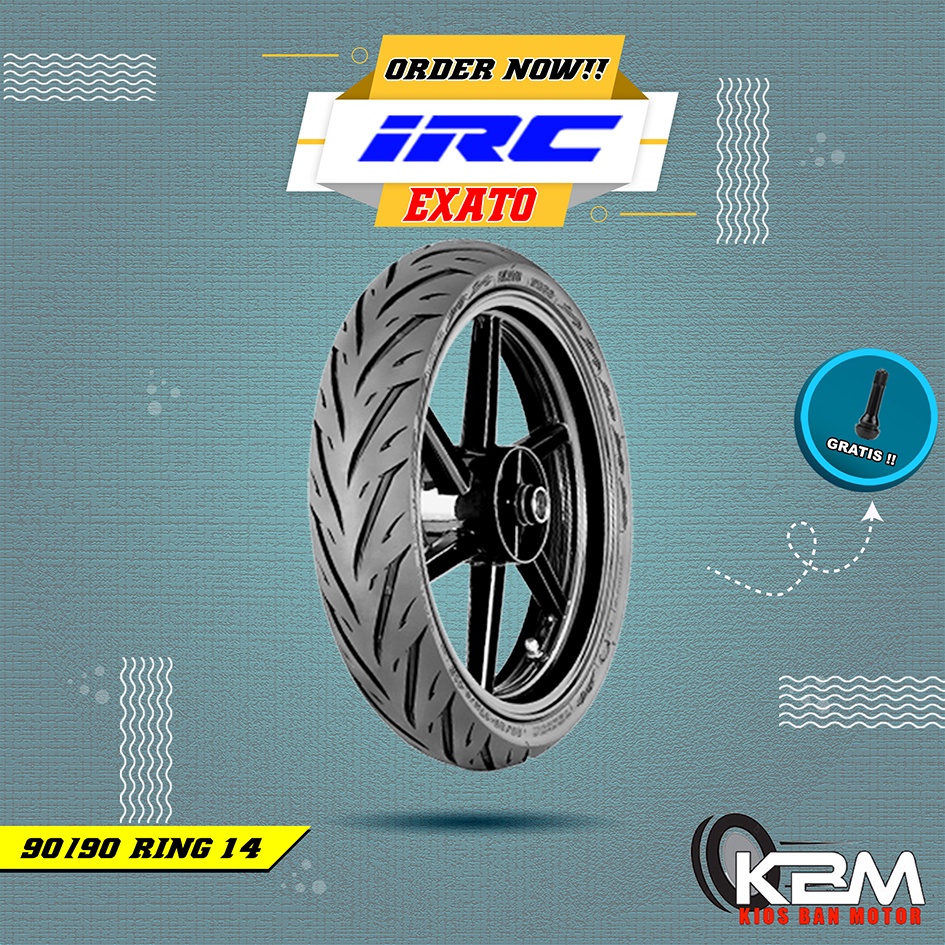 Ban Motor IRC EXATO 90/90 Ring 14 Tubeless Ban Tubles Motor Matic Beat Vario Scoopy PCX AEROX Ring 1