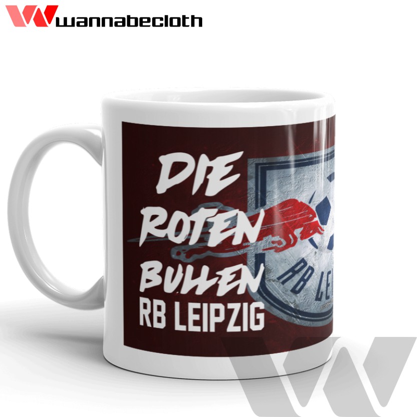 Mug RB Leipzig Gelas RB Leipzig Cetak Mug Custom Kado Gift Hadiah Souvenir Bola RB Leipzig v1