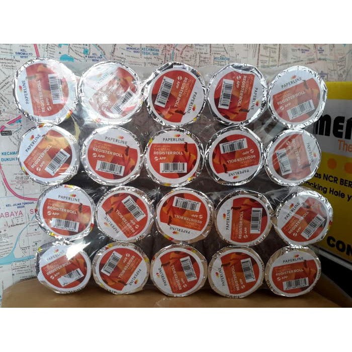 

Kertas rol kasir thermal Paperline 57 x 50 - 10 rol