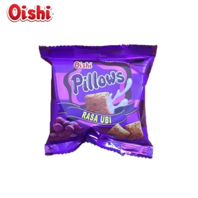 

Snack Oishi Pillows Ubi Ungu Cemilan Jajanan Makanan Ringan Jadul Satuan Eceran Grosir