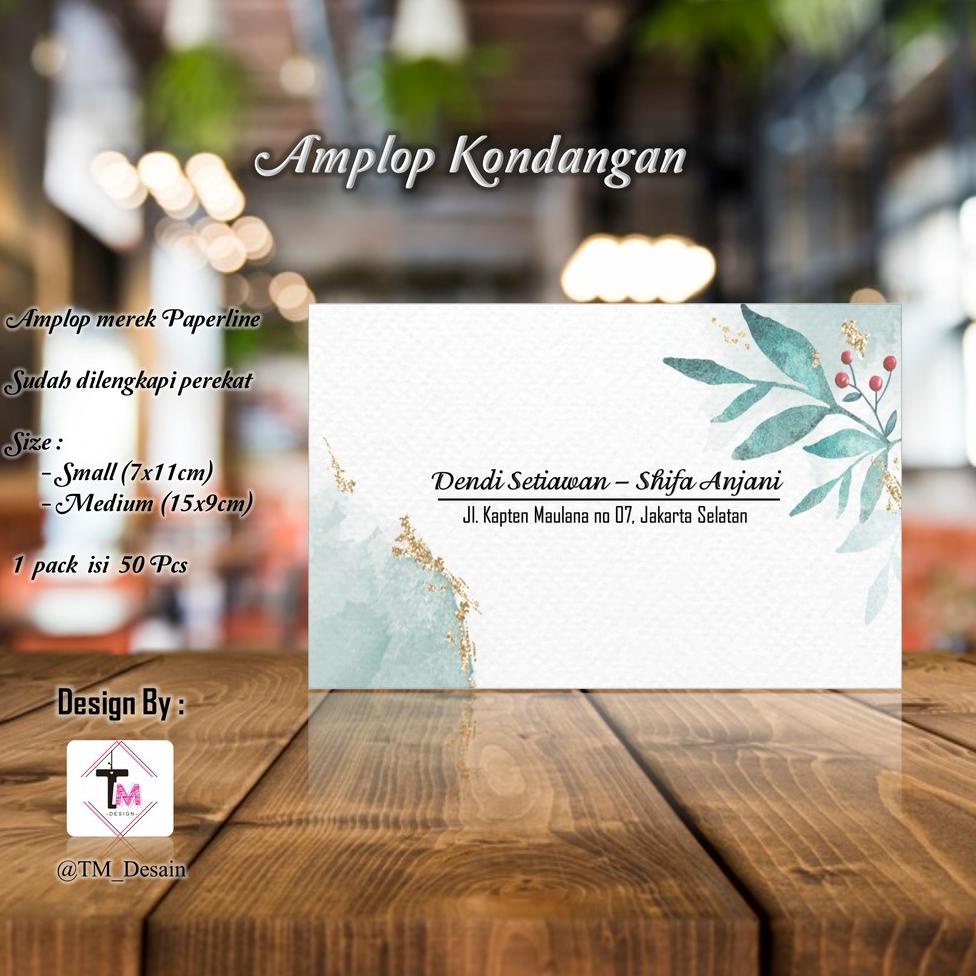 

(VuP➽) ★★ Kode C73, C74 - Amplop Kondangan / Amplop Printing / Amplop Desain - TM_Desain @50pcs |Paling.laku