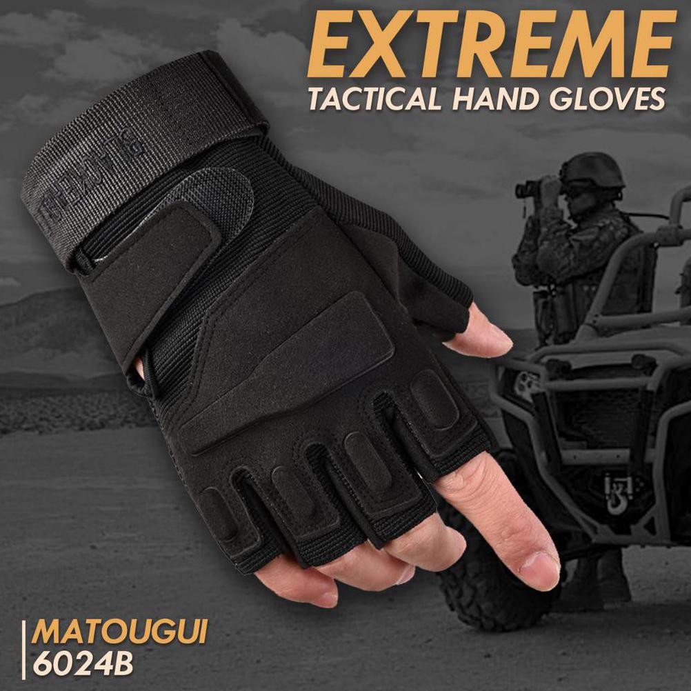 Promo Sarung Tangan Hybz/ Sarung Tangan Motor Setengah Jari Half Finger/Glove Motor Terlaris