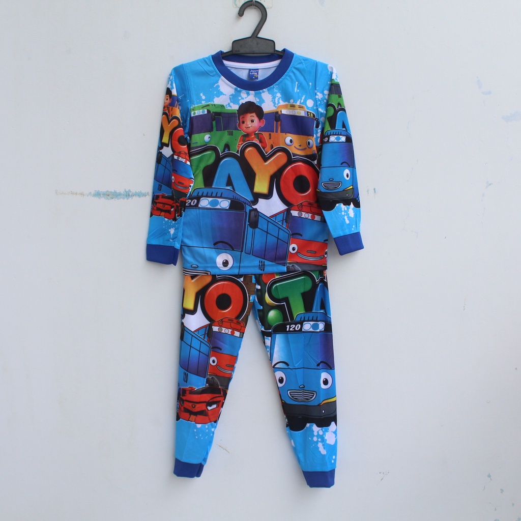 seteloan baju  anak evos free fire baju celana angel panjang anak size 2-12thn